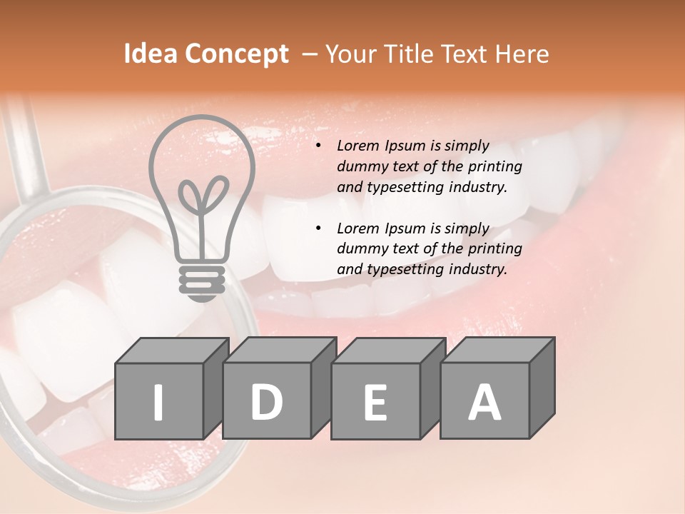 Woman Lady Dentist PowerPoint Template