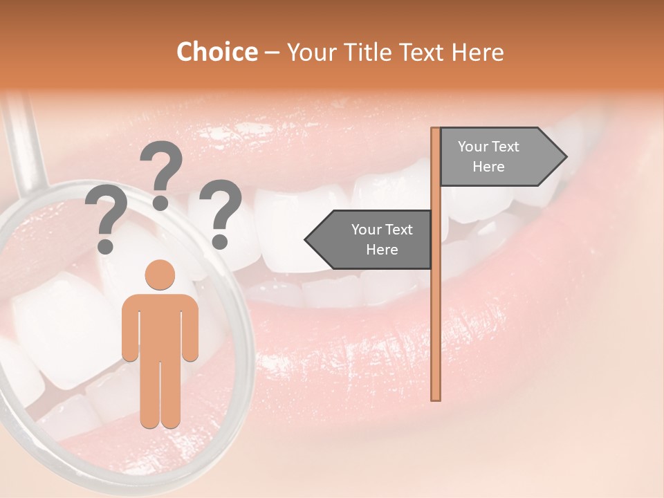 Woman Lady Dentist PowerPoint Template