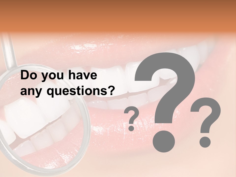 Woman Lady Dentist PowerPoint Template