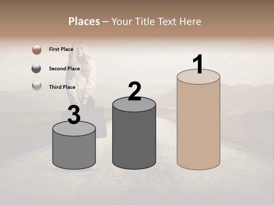 Tourism Landscaped Blonde PowerPoint Template