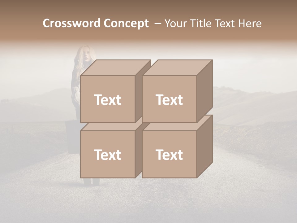 Tourism Landscaped Blonde PowerPoint Template