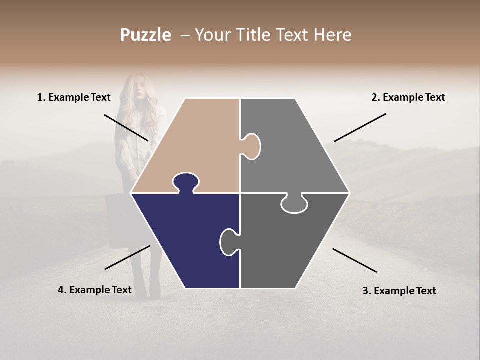 Tourism Landscaped Blonde PowerPoint Template