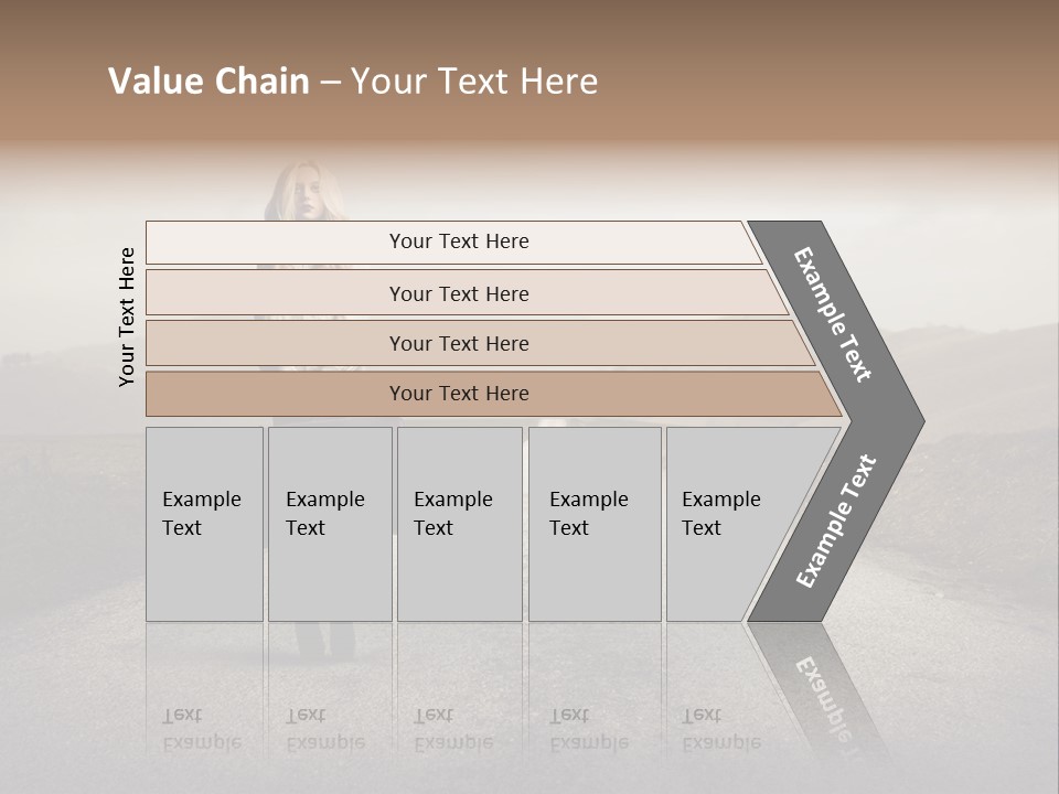 Tourism Landscaped Blonde PowerPoint Template