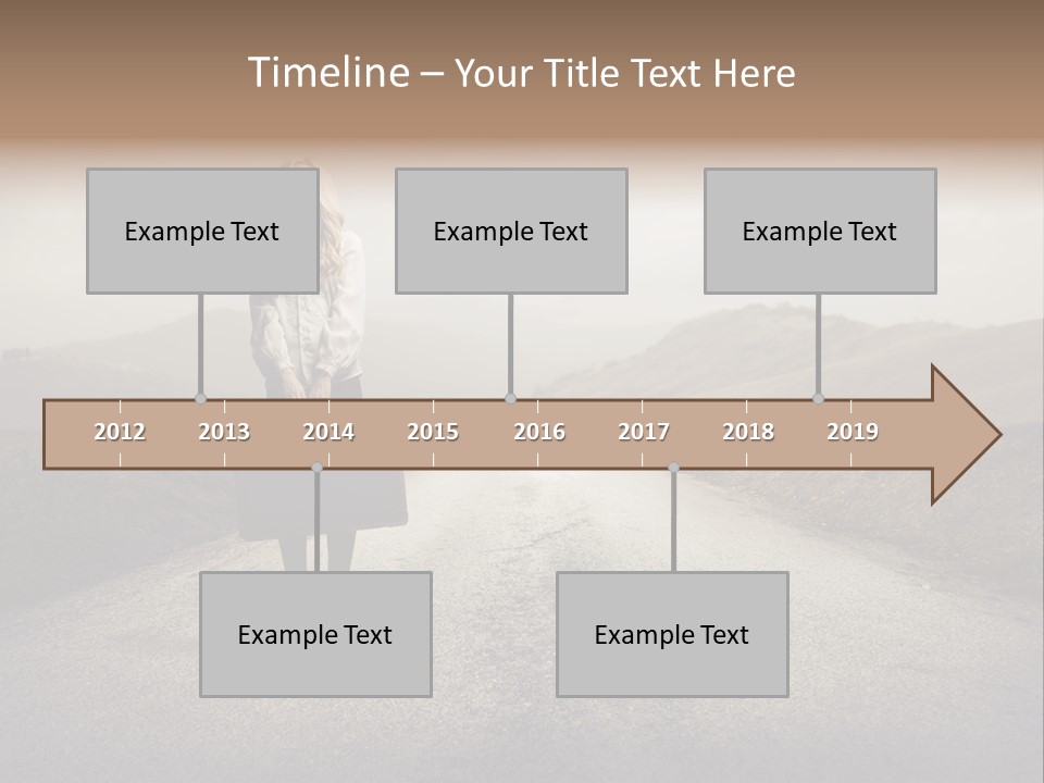 Tourism Landscaped Blonde PowerPoint Template