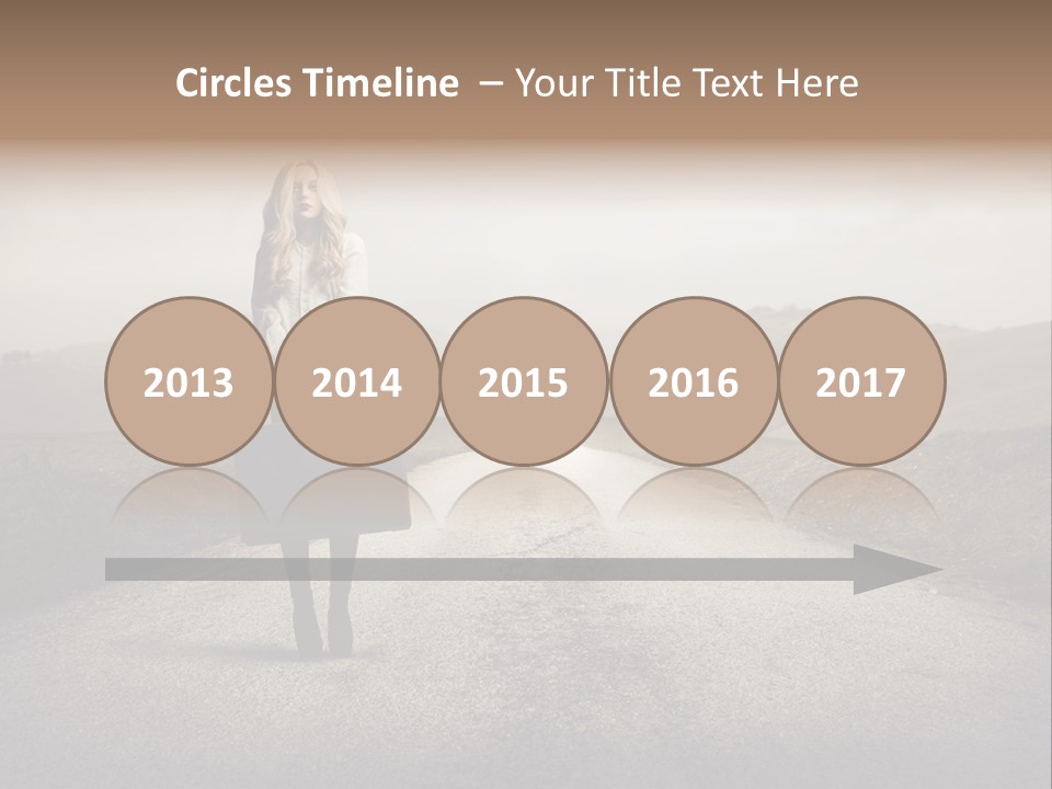 Tourism Landscaped Blonde PowerPoint Template