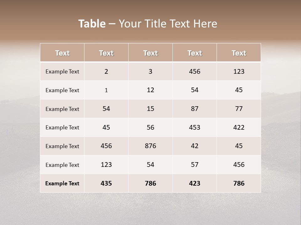 Tourism Landscaped Blonde PowerPoint Template