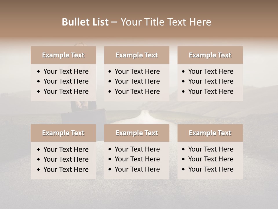 Tourism Landscaped Blonde PowerPoint Template