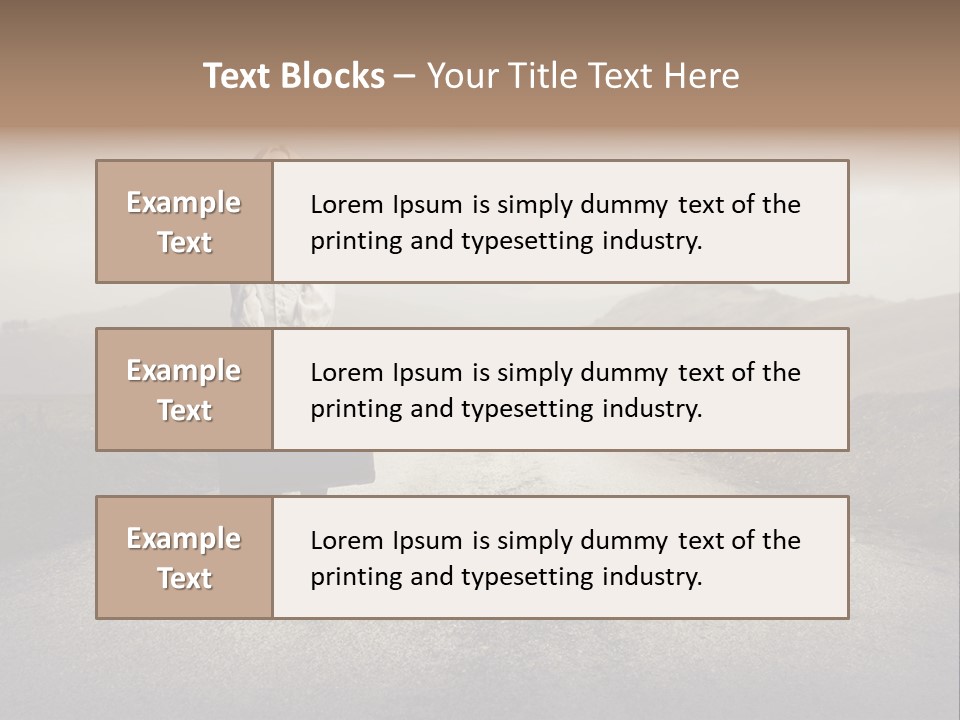 Tourism Landscaped Blonde PowerPoint Template