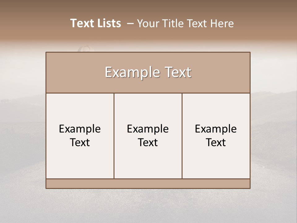 Tourism Landscaped Blonde PowerPoint Template
