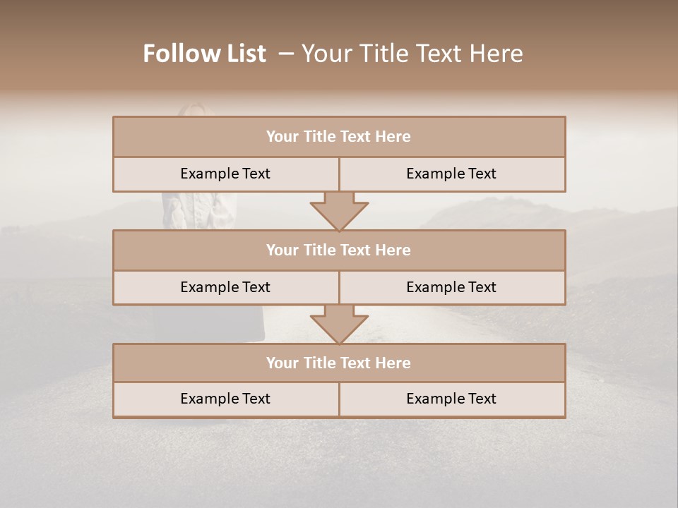 Tourism Landscaped Blonde PowerPoint Template