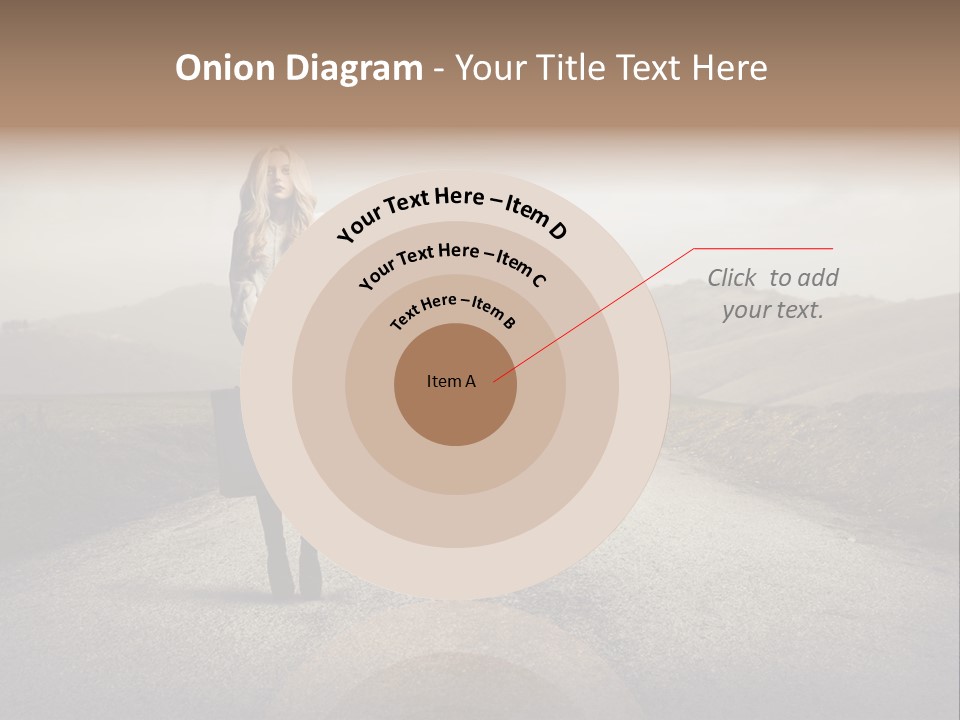 Tourism Landscaped Blonde PowerPoint Template