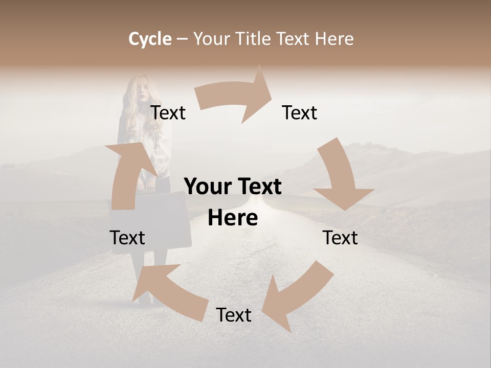 Tourism Landscaped Blonde PowerPoint Template