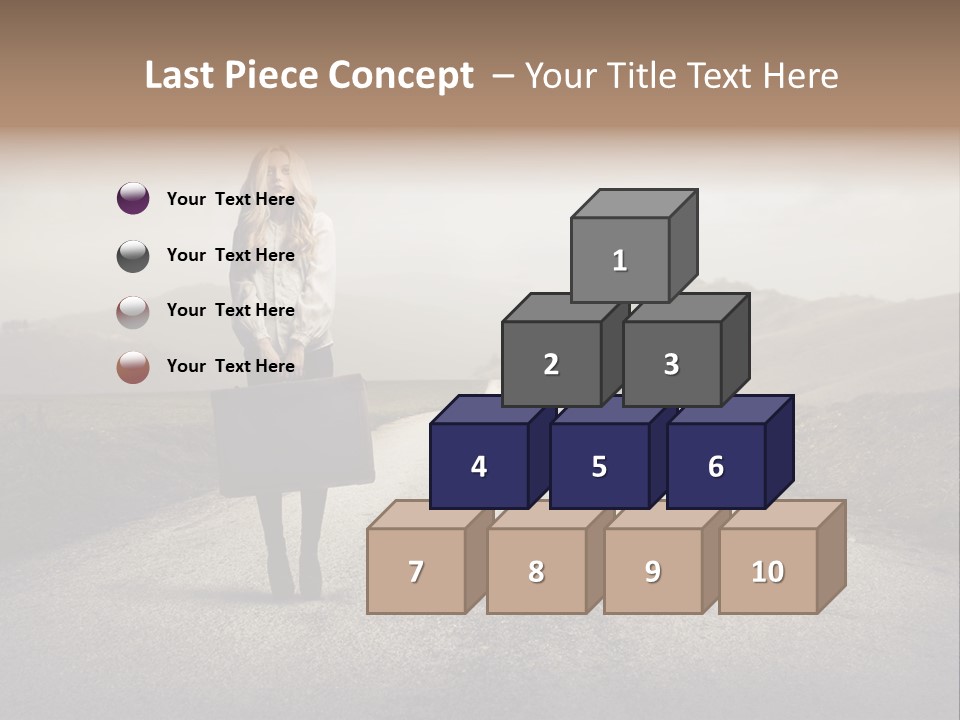 Tourism Landscaped Blonde PowerPoint Template