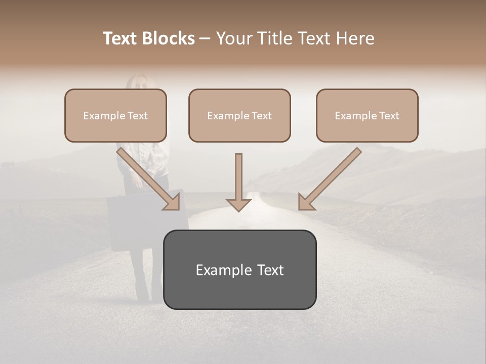 Tourism Landscaped Blonde PowerPoint Template