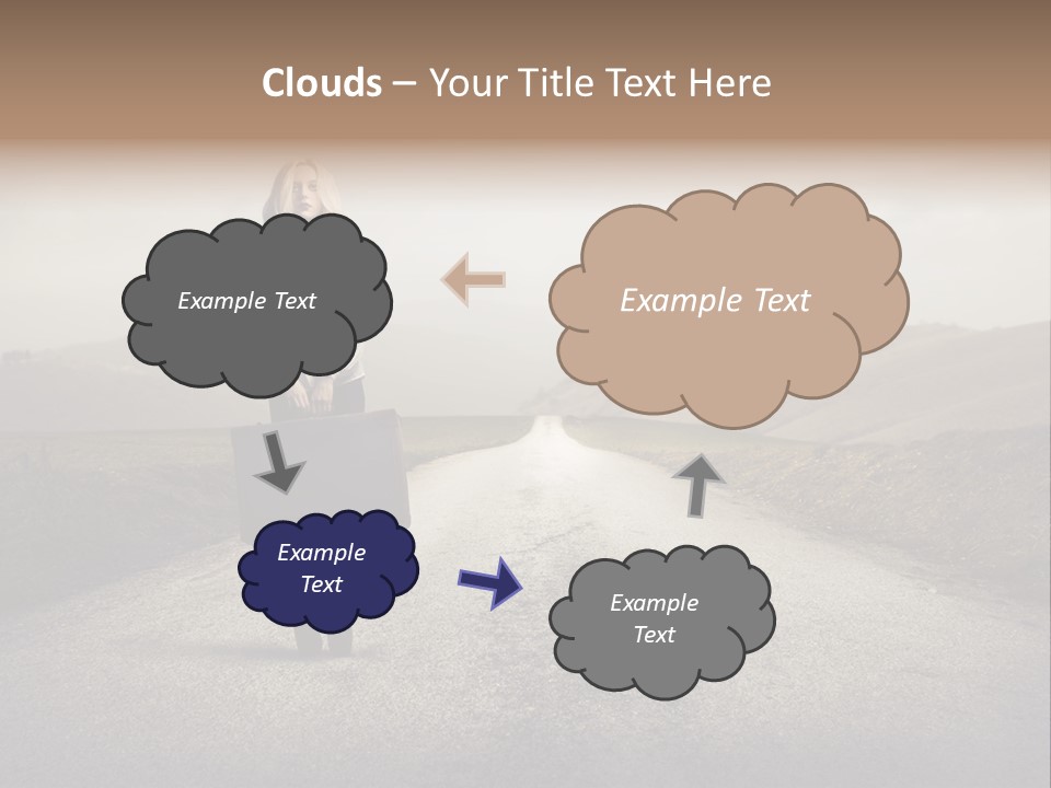 Tourism Landscaped Blonde PowerPoint Template
