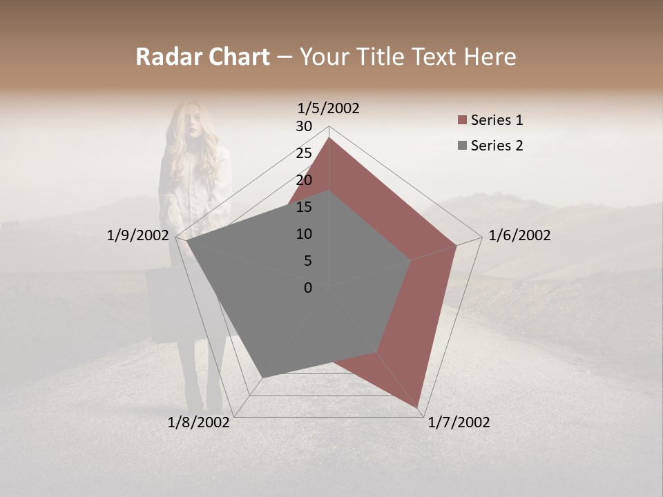 Tourism Landscaped Blonde PowerPoint Template