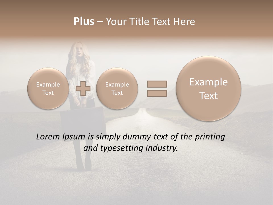 Tourism Landscaped Blonde PowerPoint Template