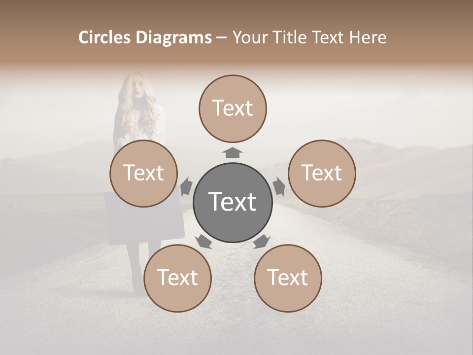 Tourism Landscaped Blonde PowerPoint Template