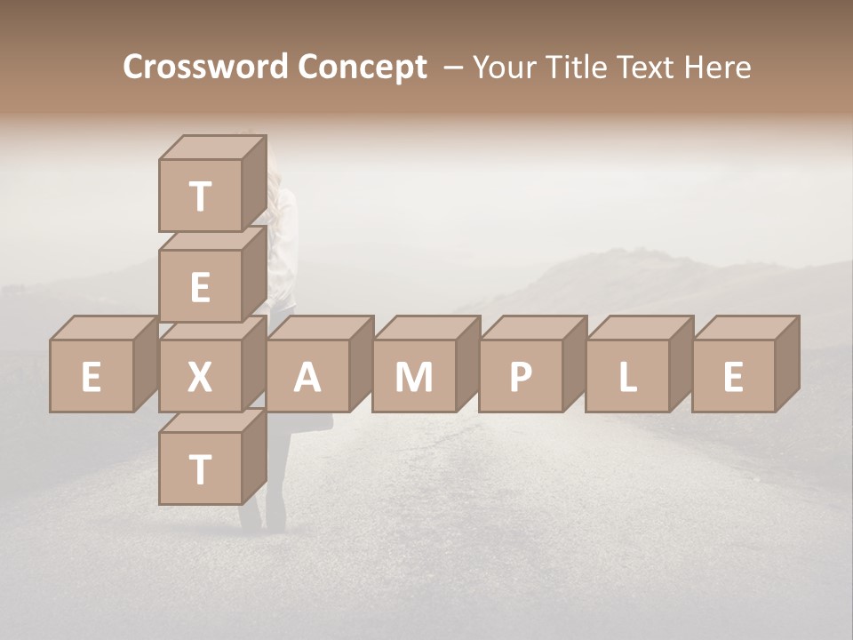 Tourism Landscaped Blonde PowerPoint Template