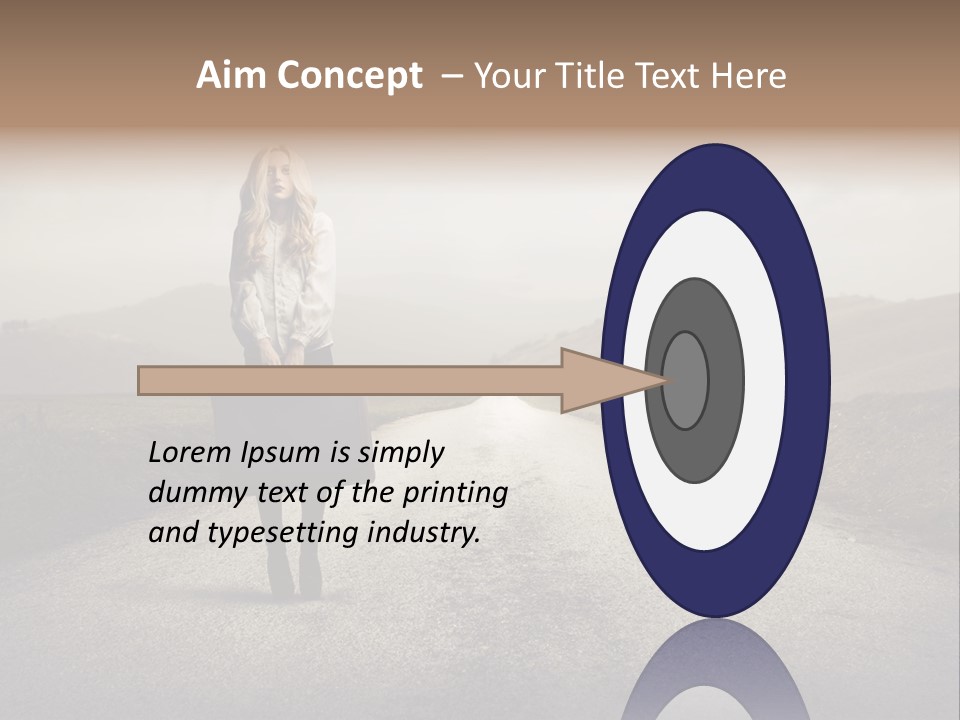 Tourism Landscaped Blonde PowerPoint Template