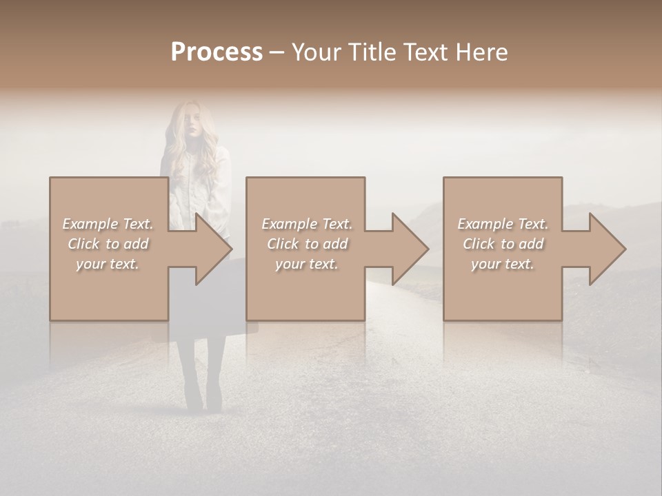 Tourism Landscaped Blonde PowerPoint Template