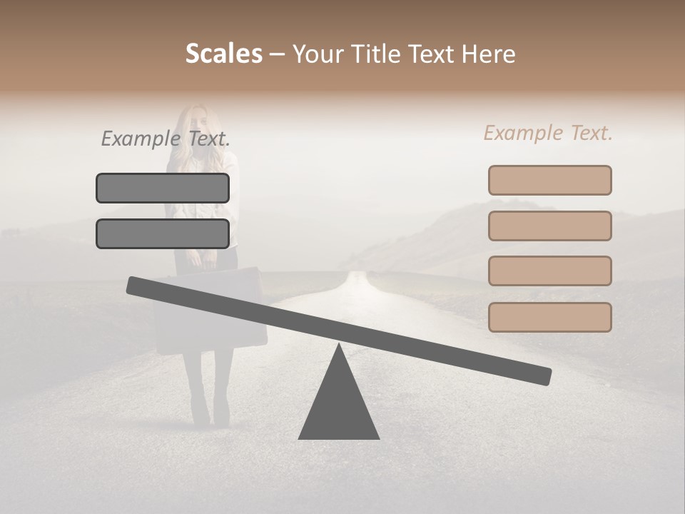 Tourism Landscaped Blonde PowerPoint Template