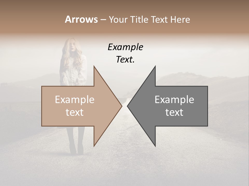 Tourism Landscaped Blonde PowerPoint Template