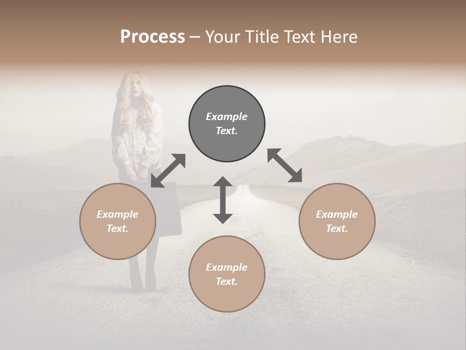 Tourism Landscaped Blonde PowerPoint Template