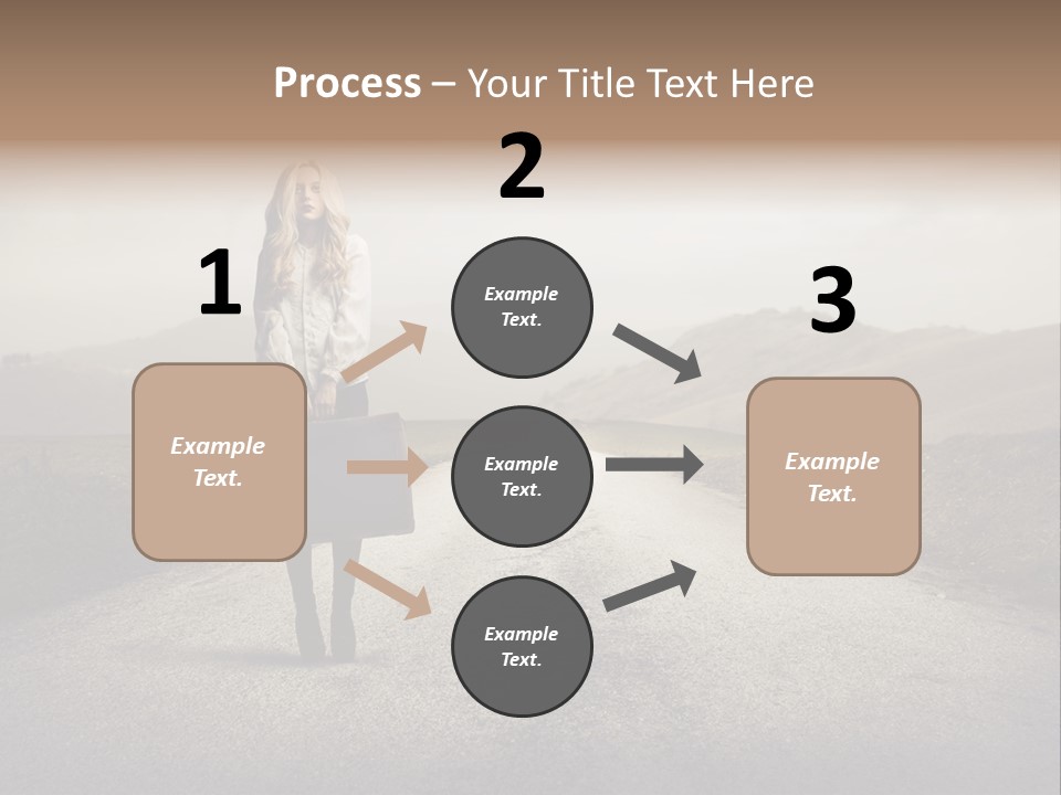 Tourism Landscaped Blonde PowerPoint Template