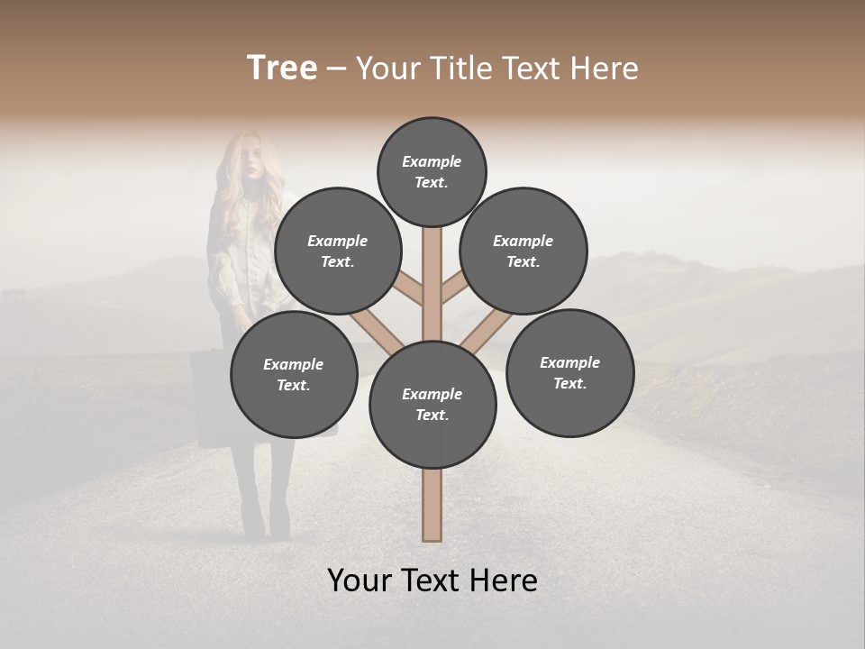 Tourism Landscaped Blonde PowerPoint Template