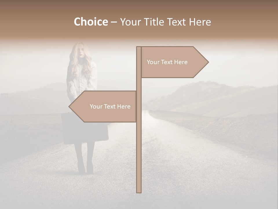 Tourism Landscaped Blonde PowerPoint Template