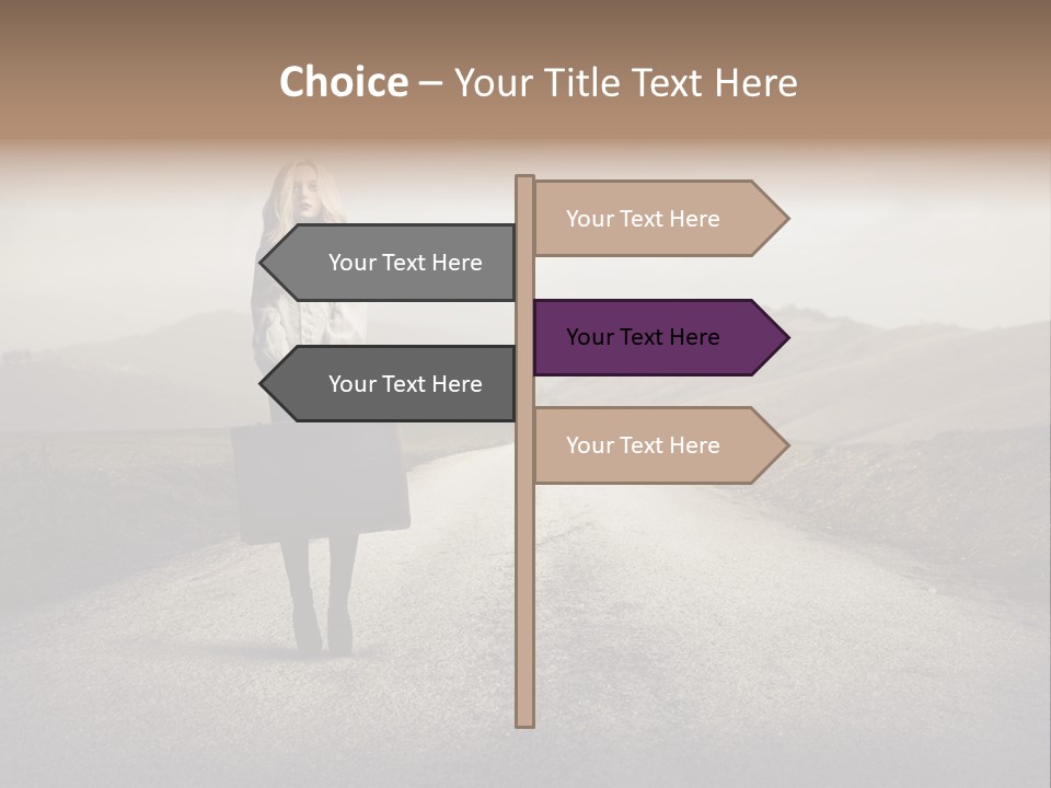 Tourism Landscaped Blonde PowerPoint Template