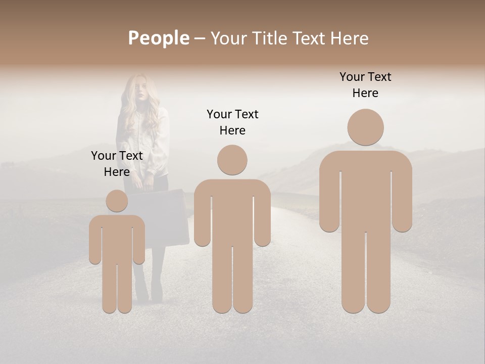 Tourism Landscaped Blonde PowerPoint Template