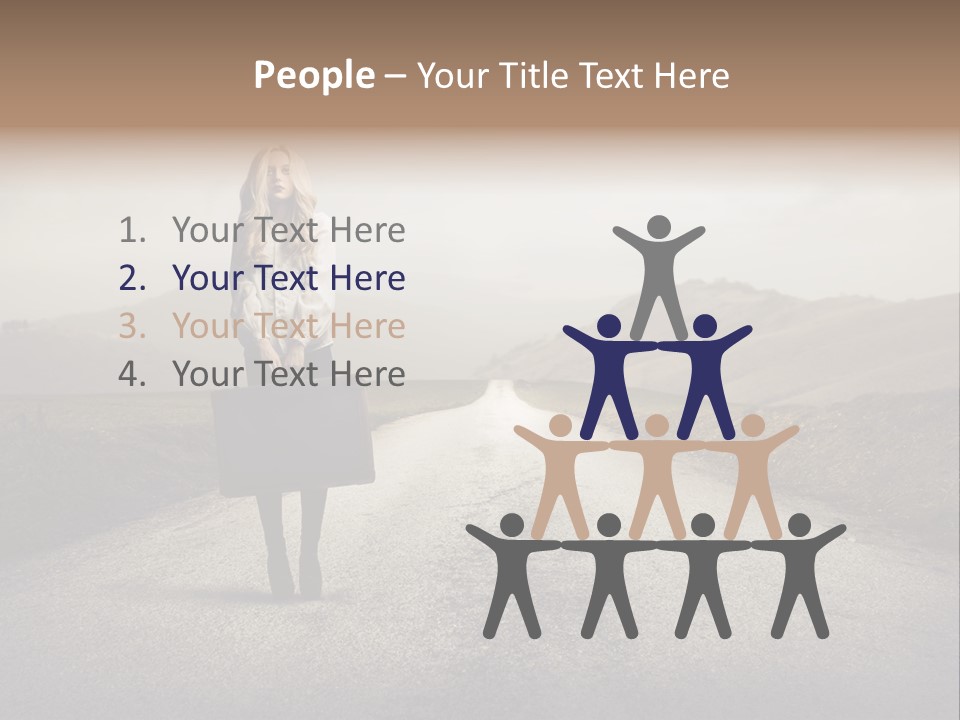 Tourism Landscaped Blonde PowerPoint Template