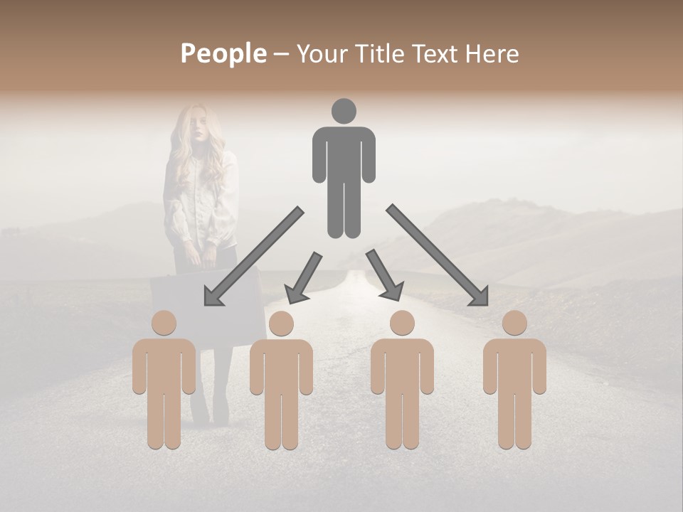 Tourism Landscaped Blonde PowerPoint Template