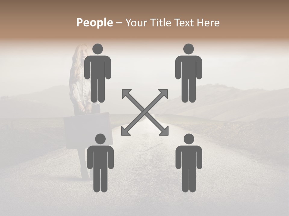 Tourism Landscaped Blonde PowerPoint Template