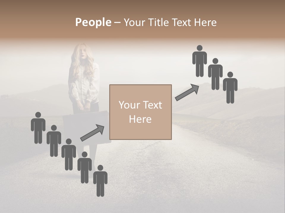 Tourism Landscaped Blonde PowerPoint Template