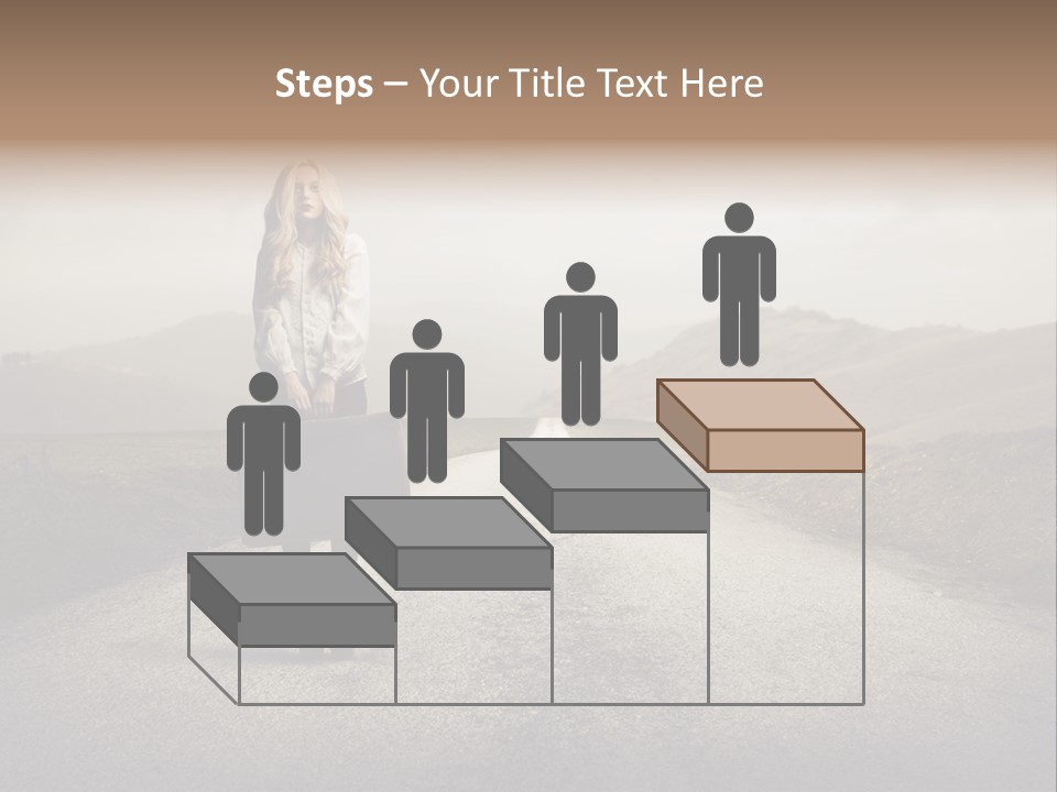 Tourism Landscaped Blonde PowerPoint Template