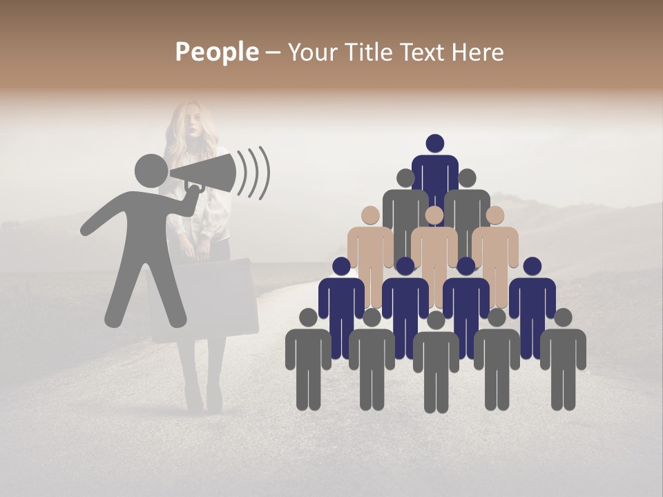 Tourism Landscaped Blonde PowerPoint Template