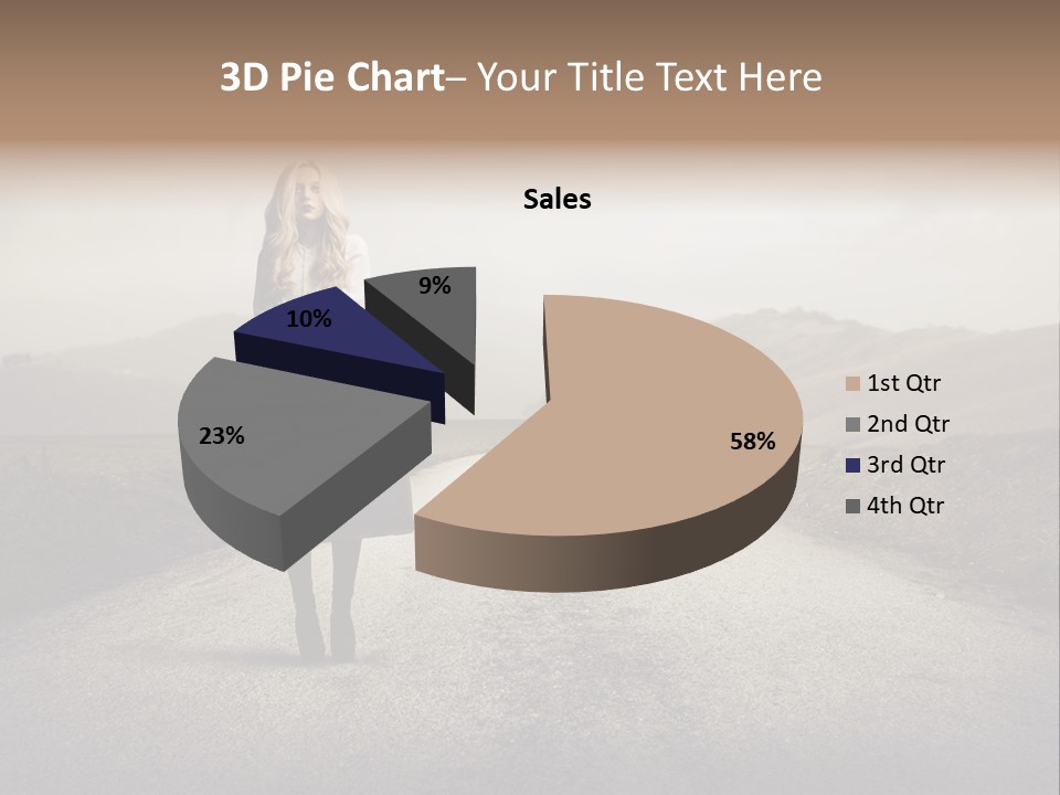 Tourism Landscaped Blonde PowerPoint Template