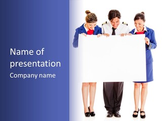 Sign Announcement Travel PowerPoint Template