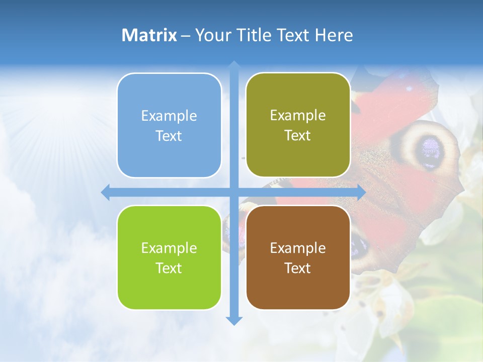 Sky Natural Background Funny Animals PowerPoint Template