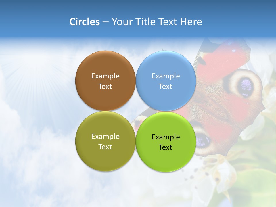 Sky Natural Background Funny Animals PowerPoint Template