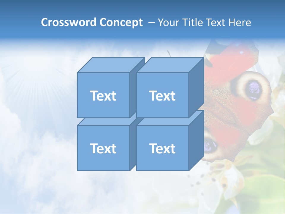 Sky Natural Background Funny Animals PowerPoint Template