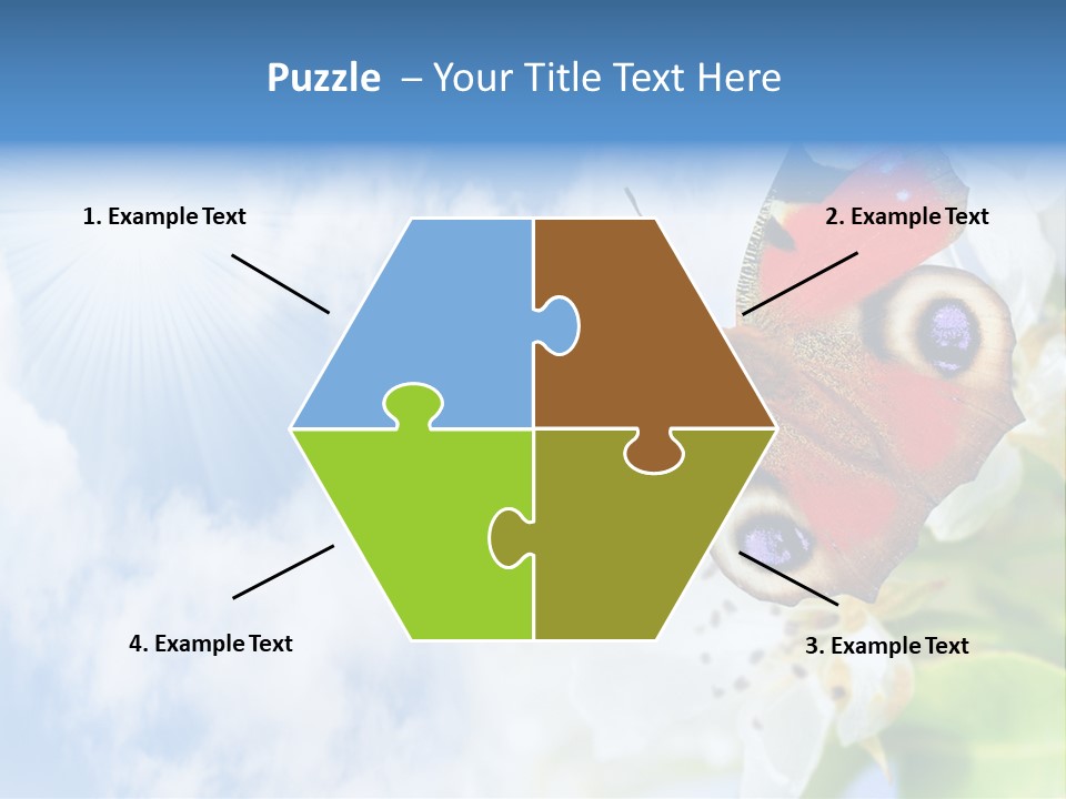 Sky Natural Background Funny Animals PowerPoint Template