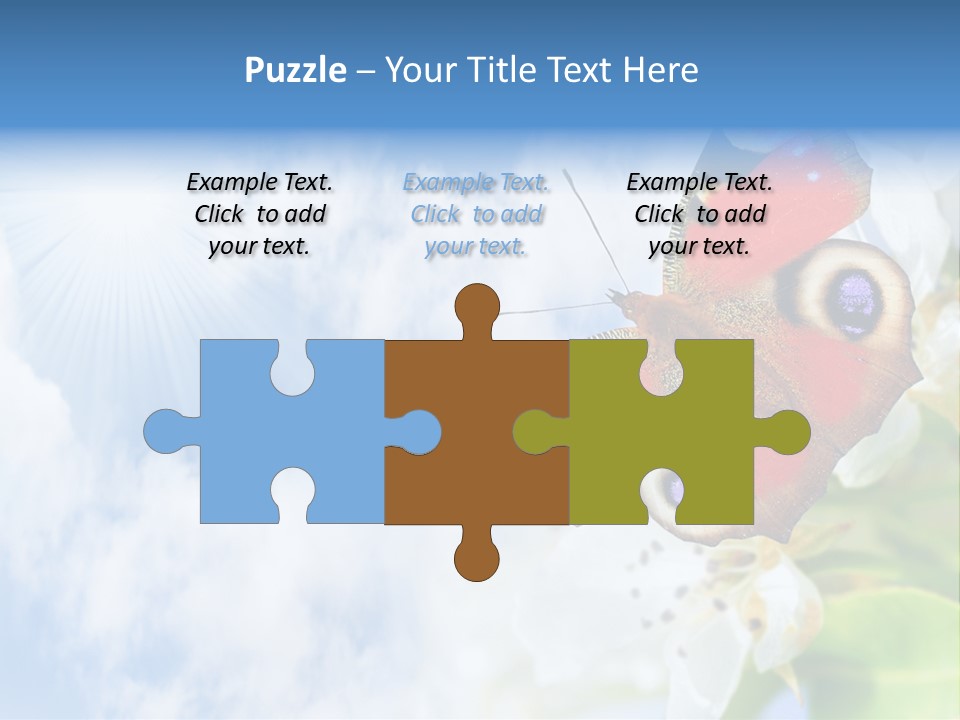 Sky Natural Background Funny Animals PowerPoint Template