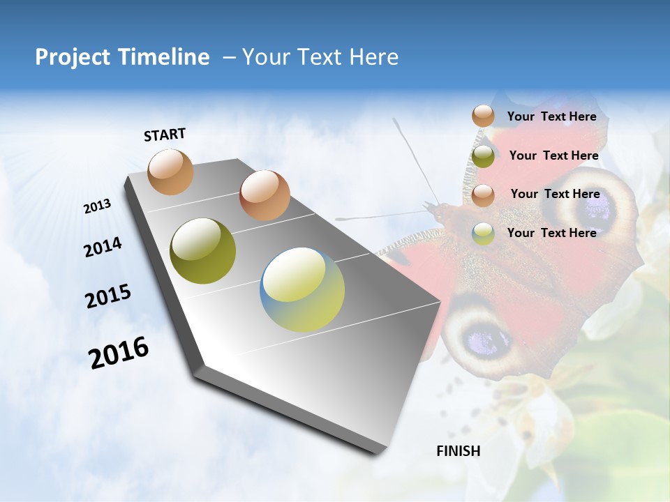 Sky Natural Background Funny Animals PowerPoint Template