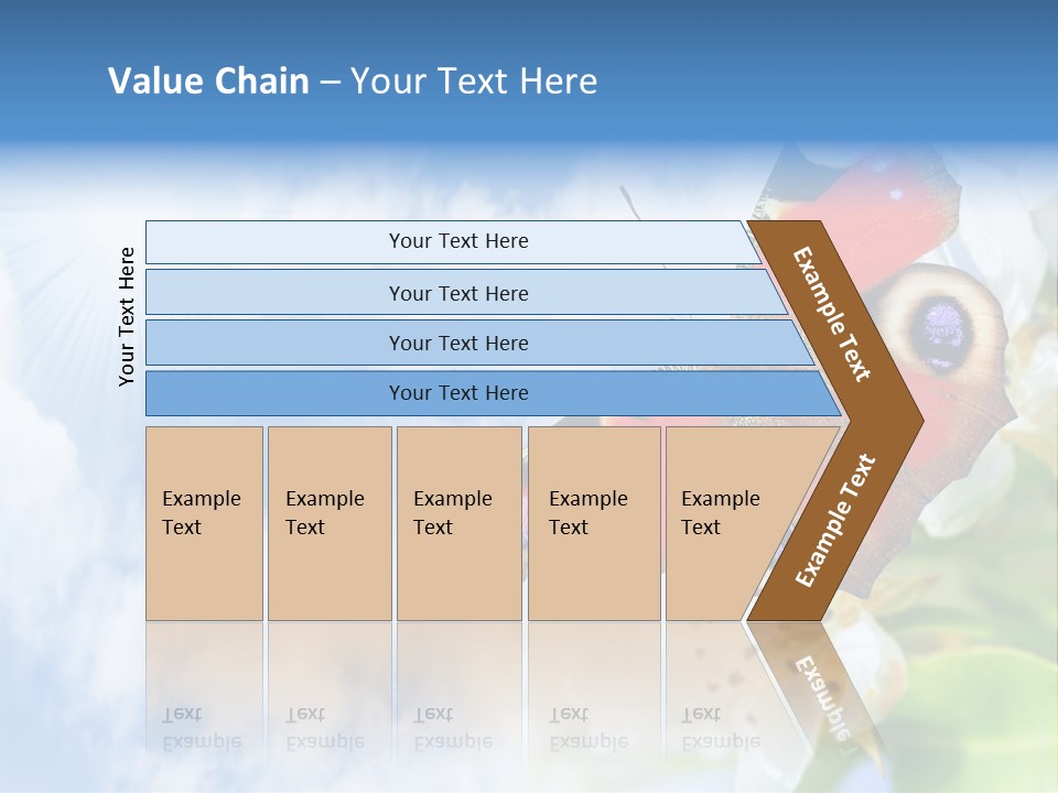 Sky Natural Background Funny Animals PowerPoint Template