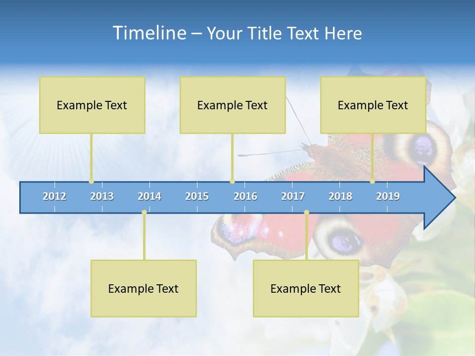 Sky Natural Background Funny Animals PowerPoint Template