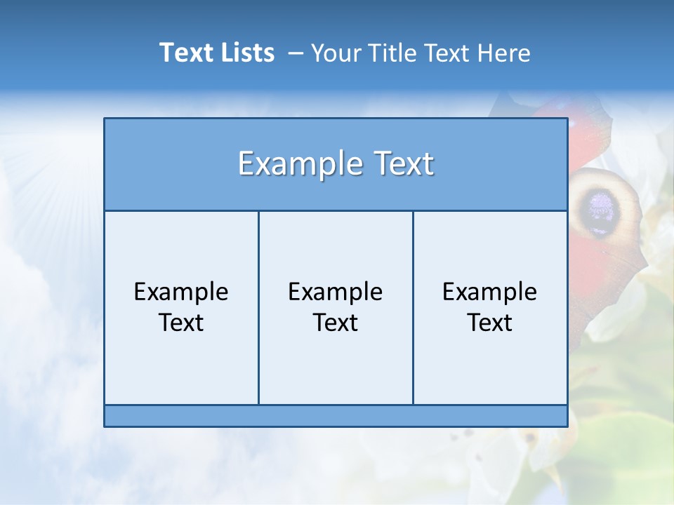 Sky Natural Background Funny Animals PowerPoint Template